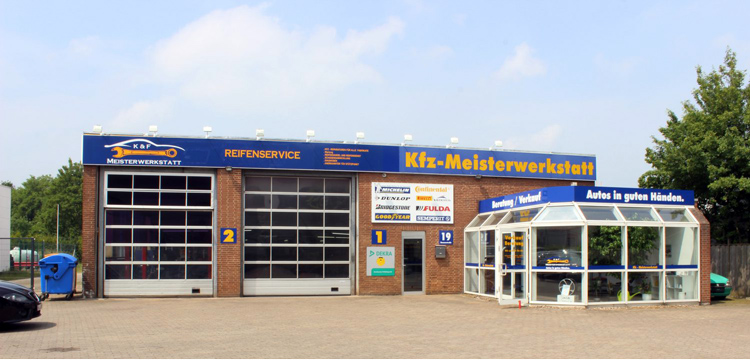 KFZ Werkstatt Einfahrt von K & F Meisterwerkstatt Barsinghausen